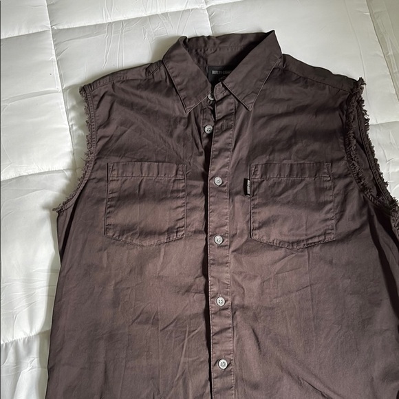 Harley-Davidson Brown Casual Button Down Shirt - Picture 2 of 3
